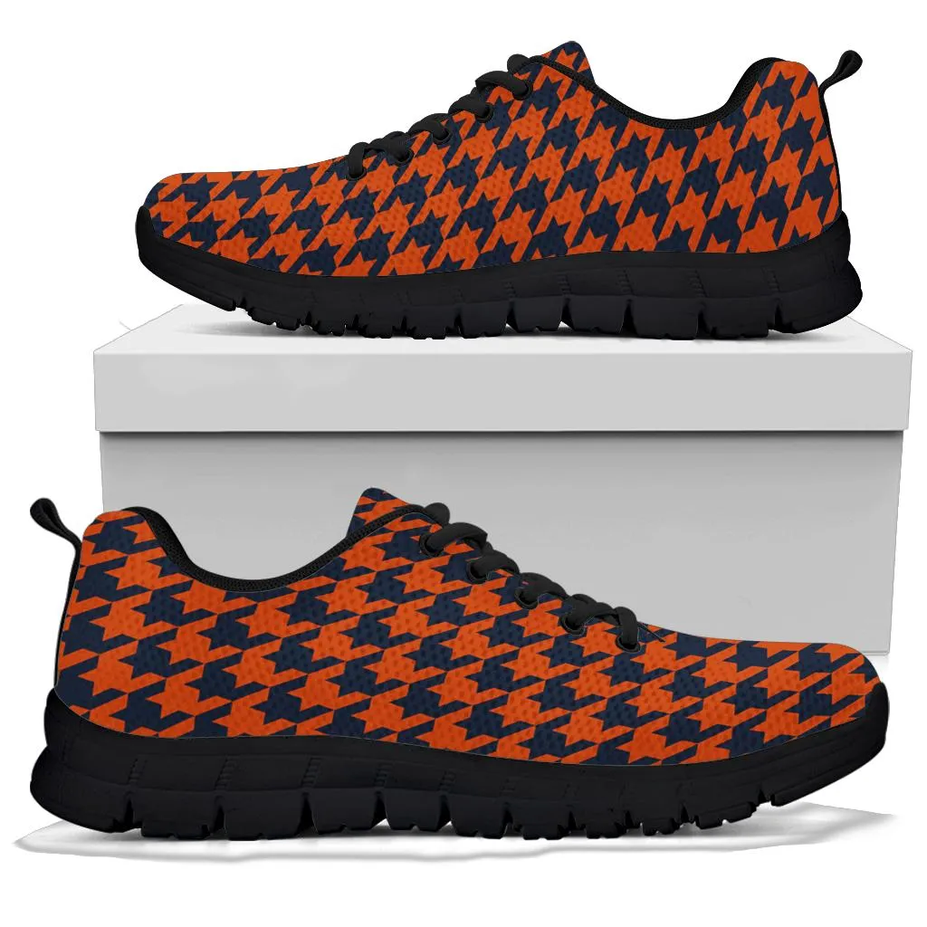 Mesh Sneakers_Navy on Orange_ HT Pattern