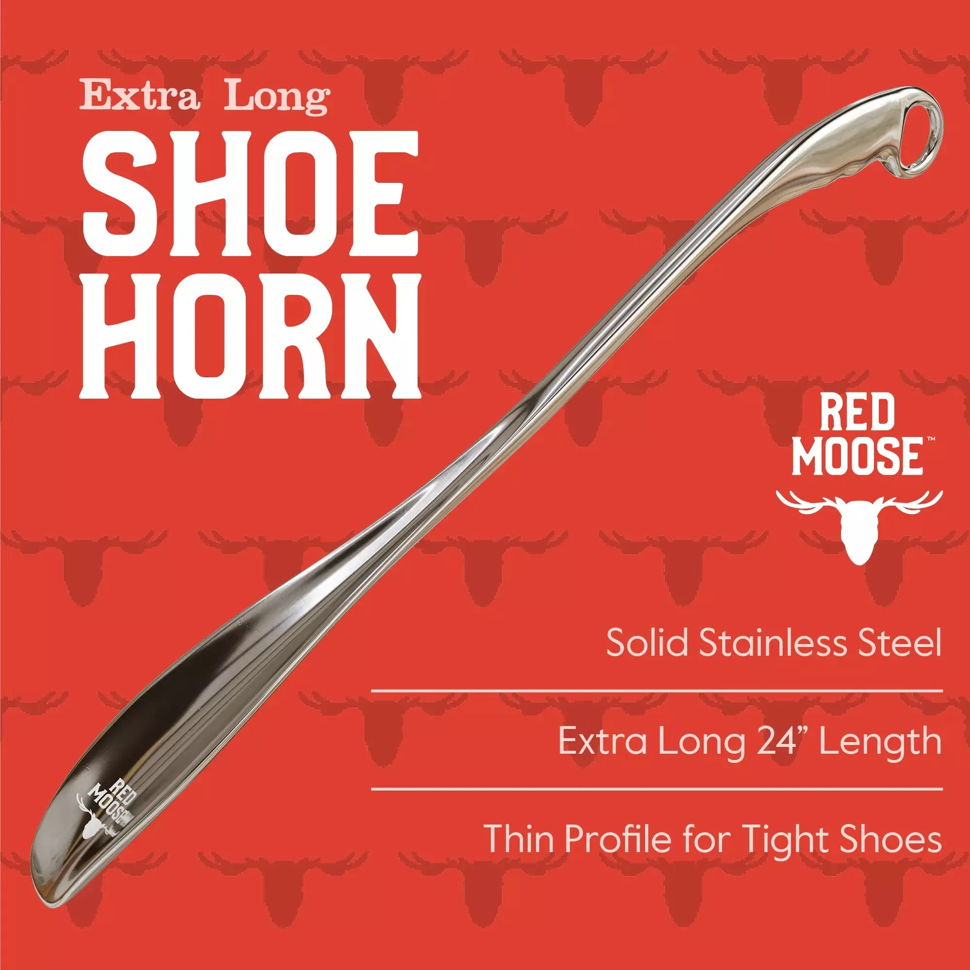 Metal Shoe Horn For Boots, Shoes, and Sneakers