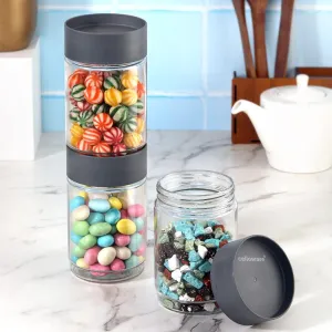 Modustack Glassy Storage Jar, Set of 3