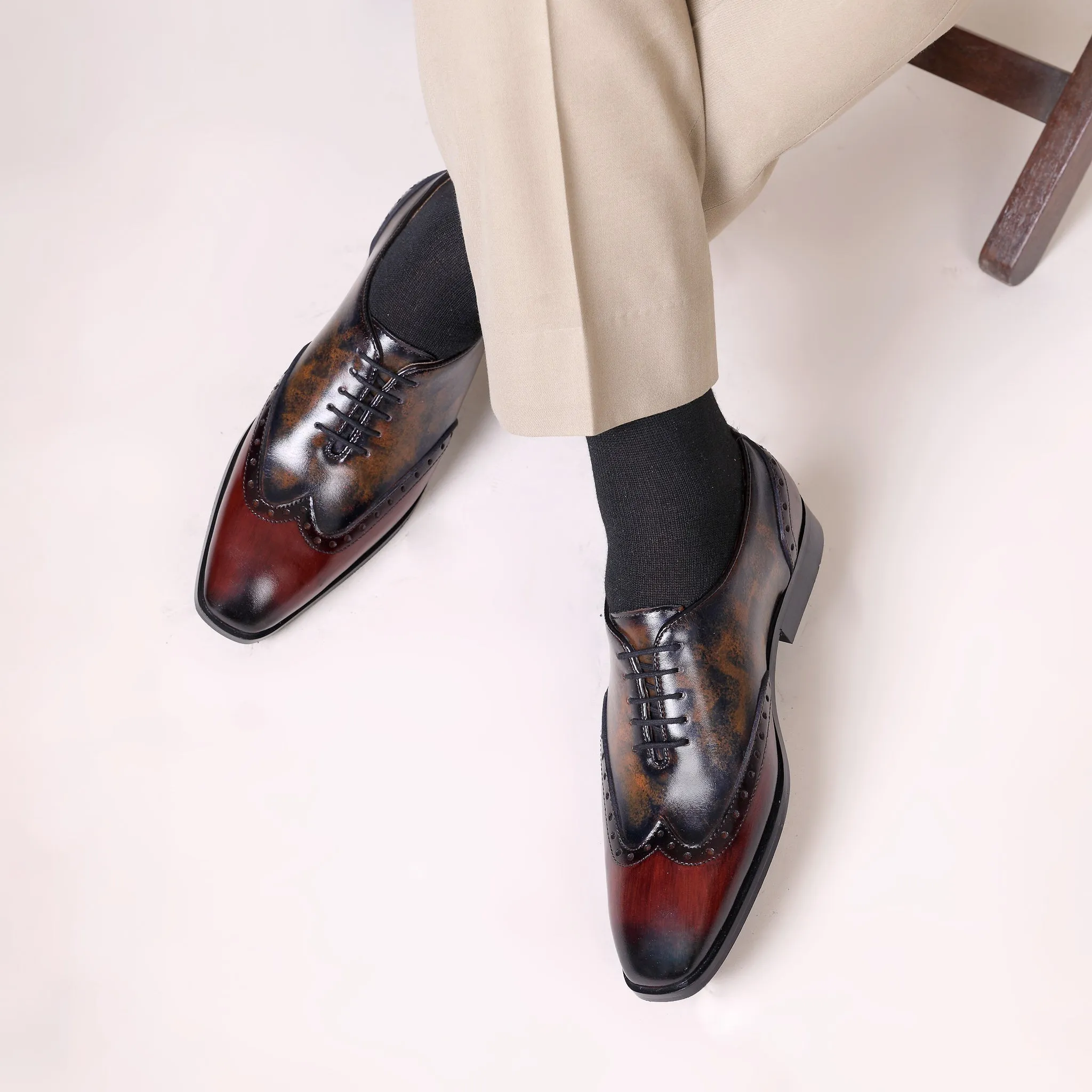 MULTI TONE OXFORDS - HEIGHT ELEVATION