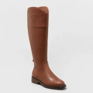 New - Women's Sienna Tall Dress Boots - A New Day Brown 8.5WC