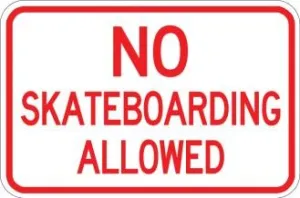 NO SKATEBOARDING