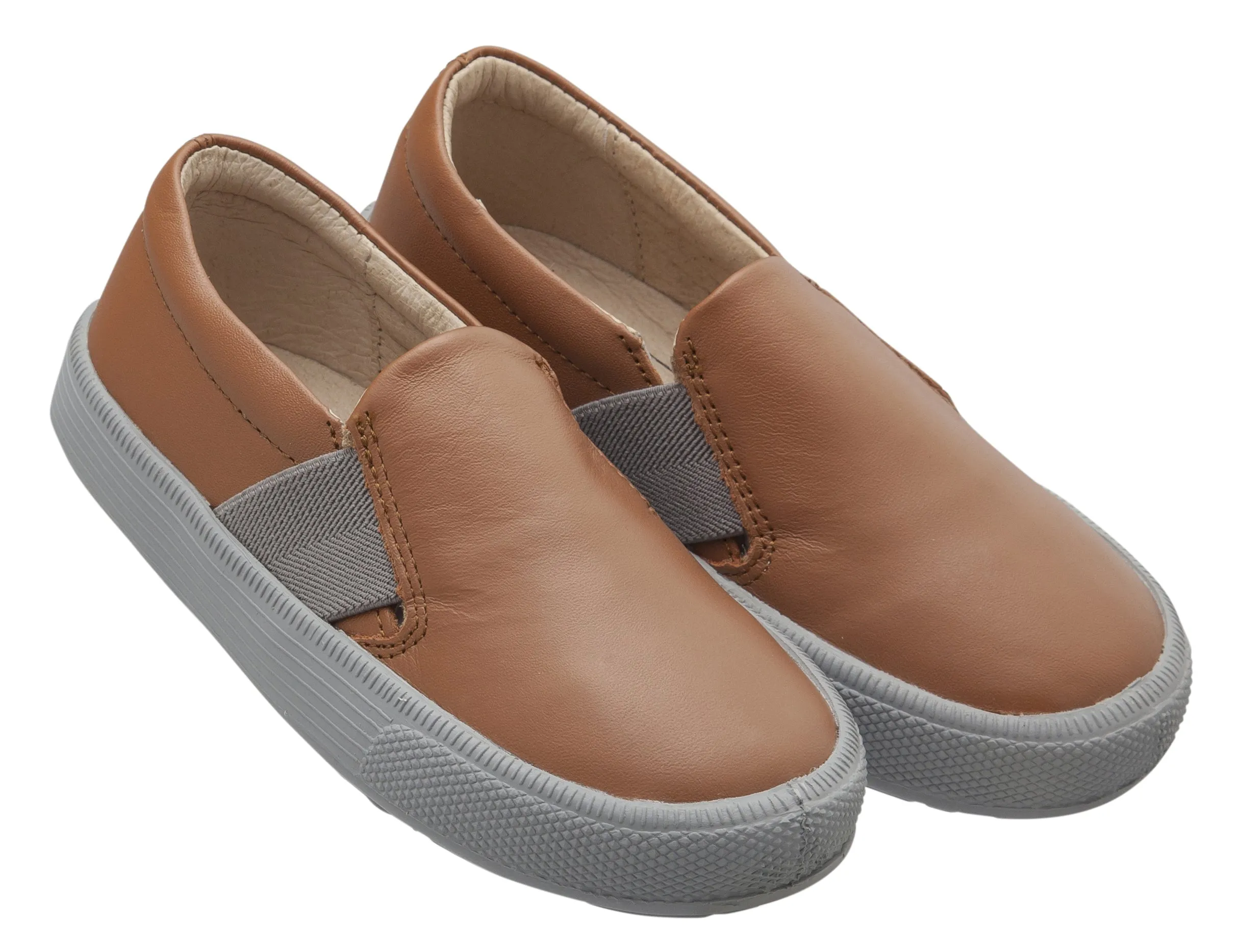 Old Soles 6084N OG Hoff Slip On Elastic Loafer Sneaker, Tan/Grey