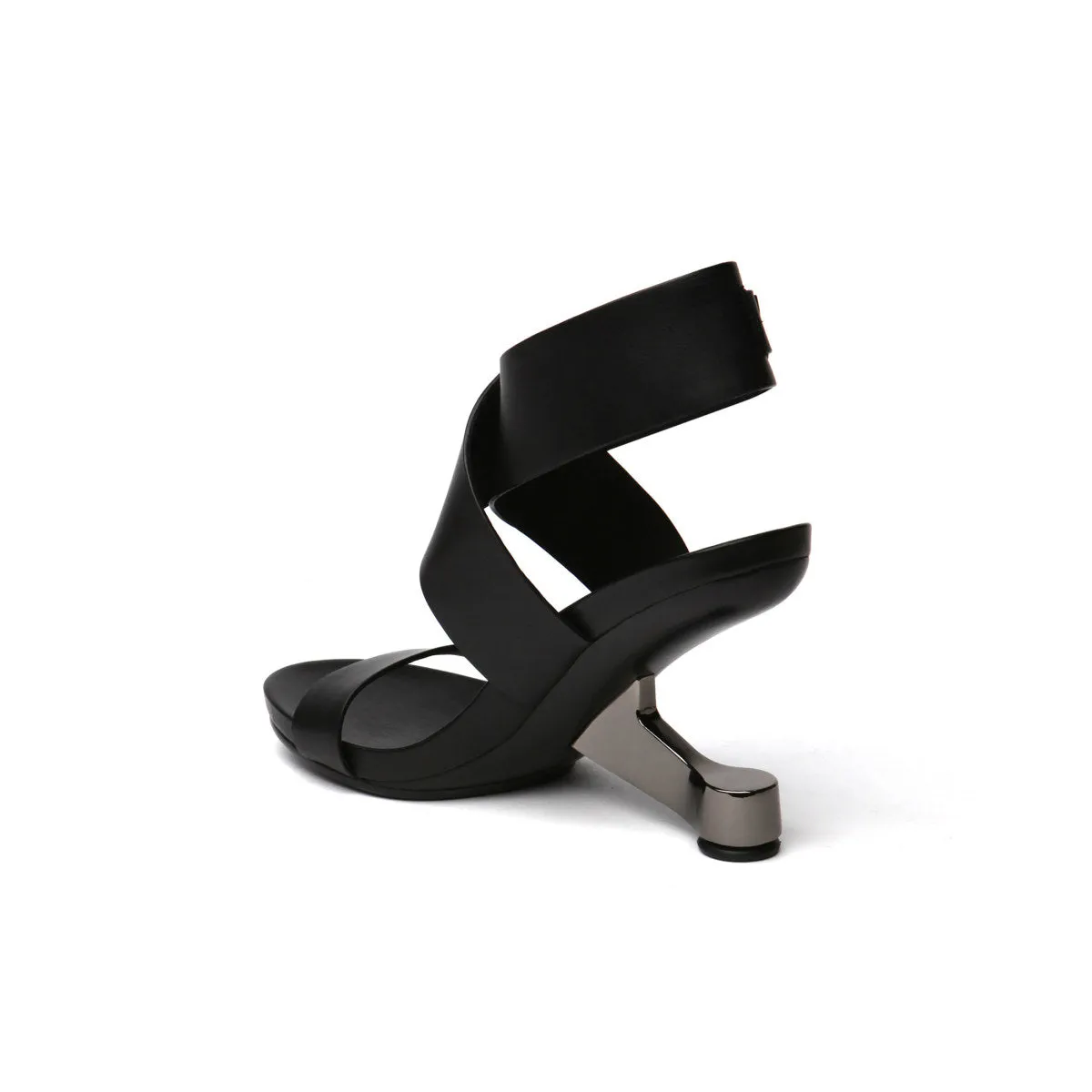 Open-Toe Buckle-Strap Sandals