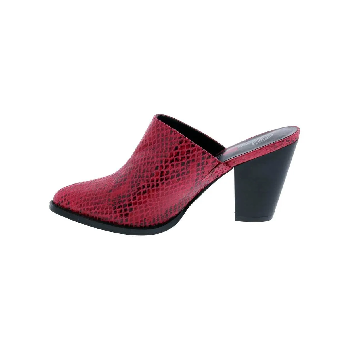 Penny Loves Kenny Sangria Women Mule Slip-on In Pink Snake