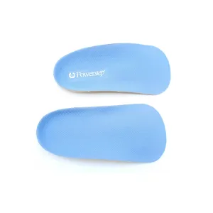 Powerstep Flexiarch | 3/4 | Medial and Lateral Contoured Arch Support For Motion Control | Color Blue