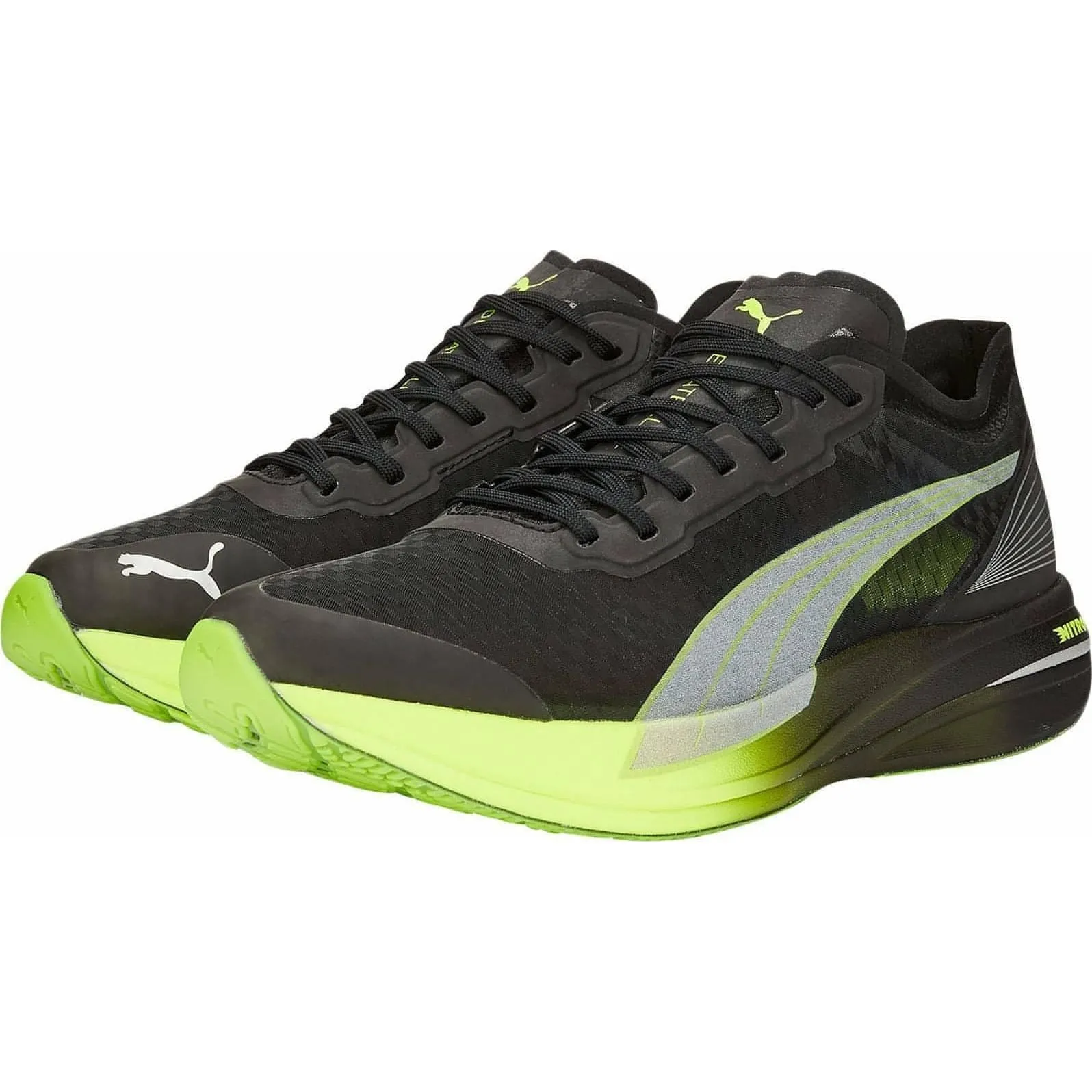 Puma Deviate Nitro Elite Carbon Mens Running Shoes - Black