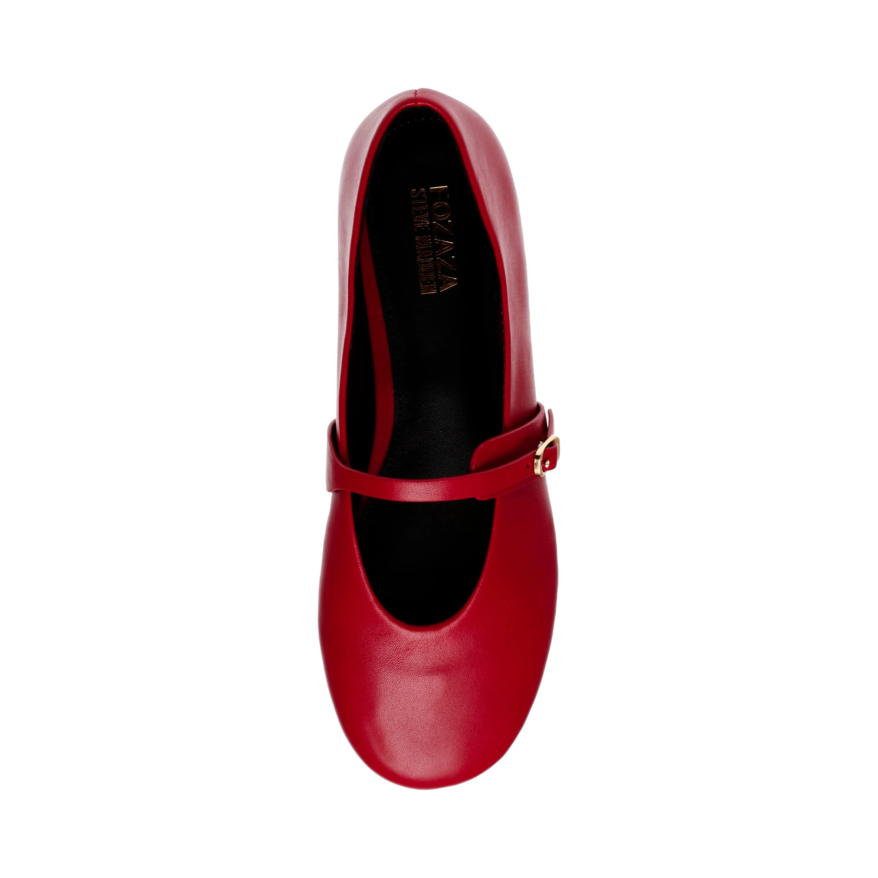 Rejoice Flat Shoe RED LEATHE