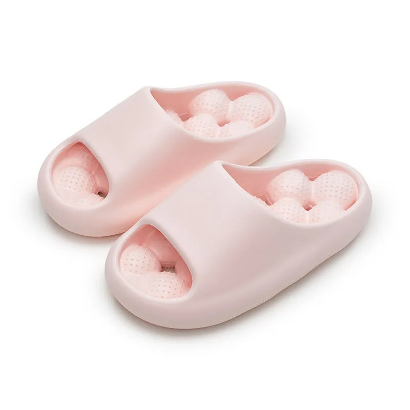 RelaxReflex Indoor Women's Slippers - Ball Massage Design