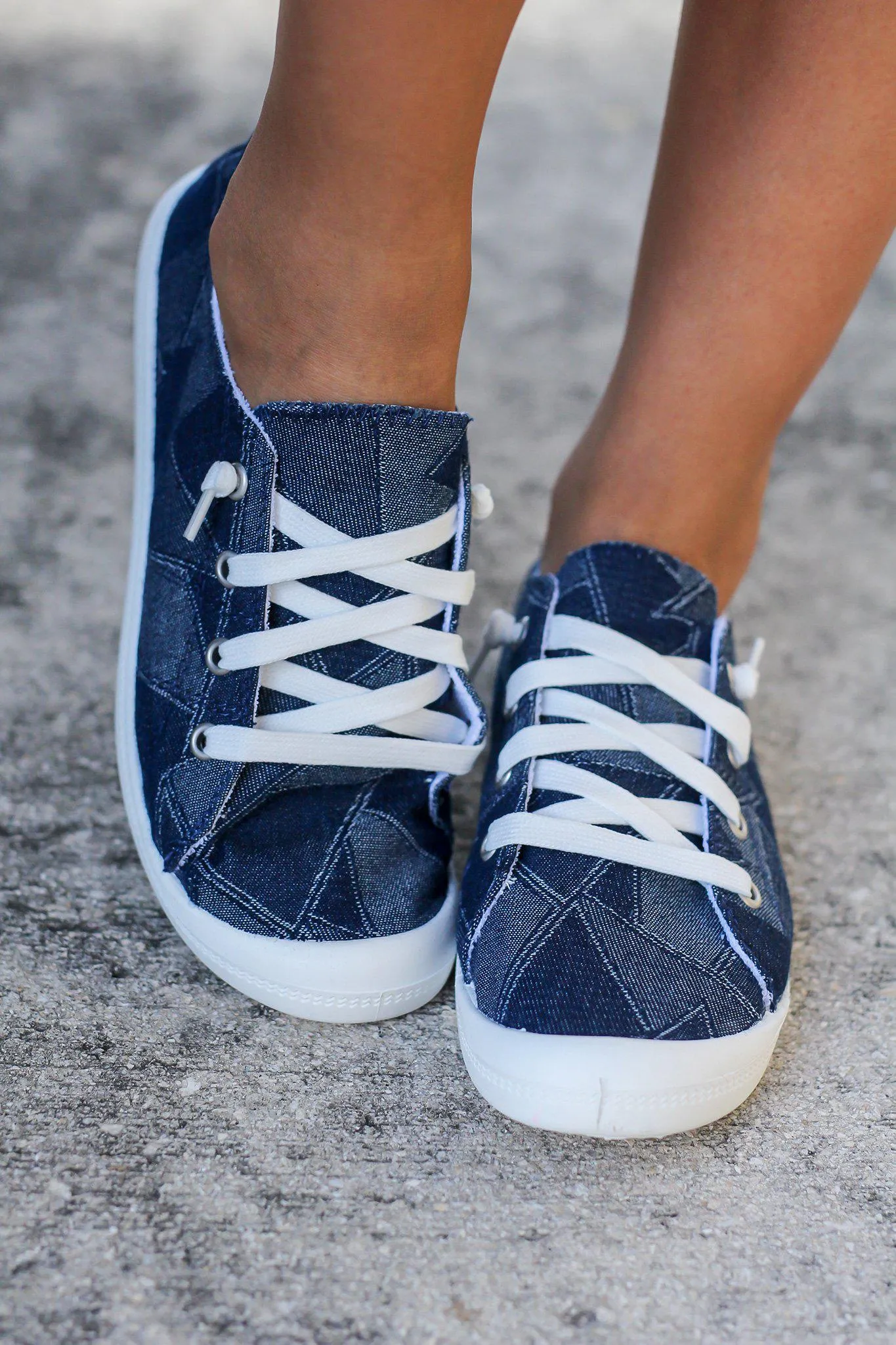 Rhemmy Blue Denim Sneakers