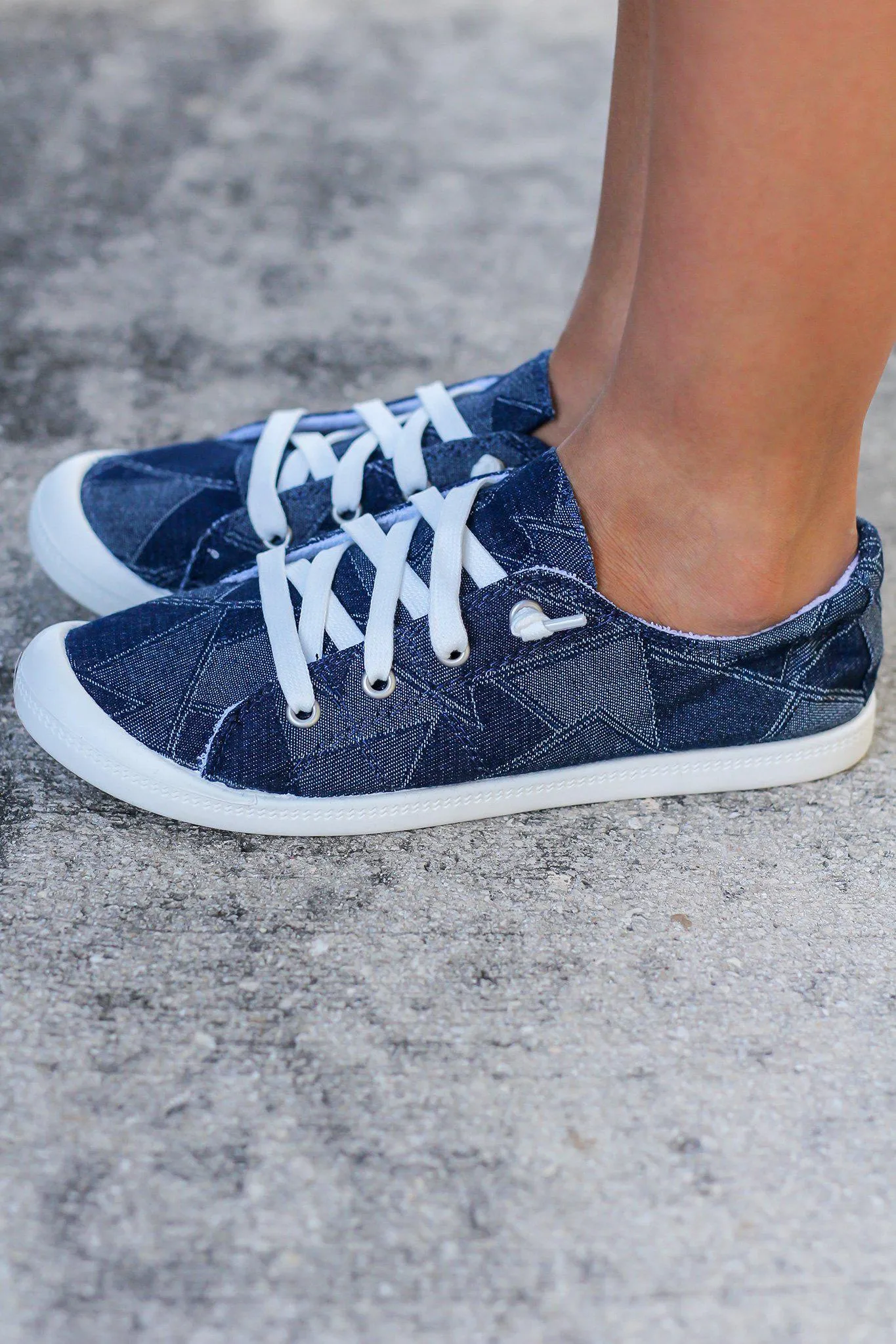 Rhemmy Blue Denim Sneakers