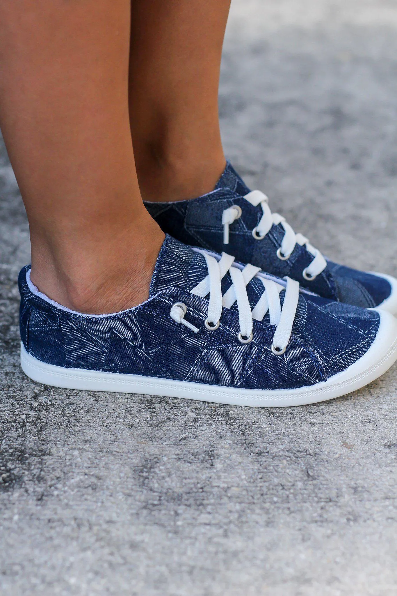 Rhemmy Blue Denim Sneakers