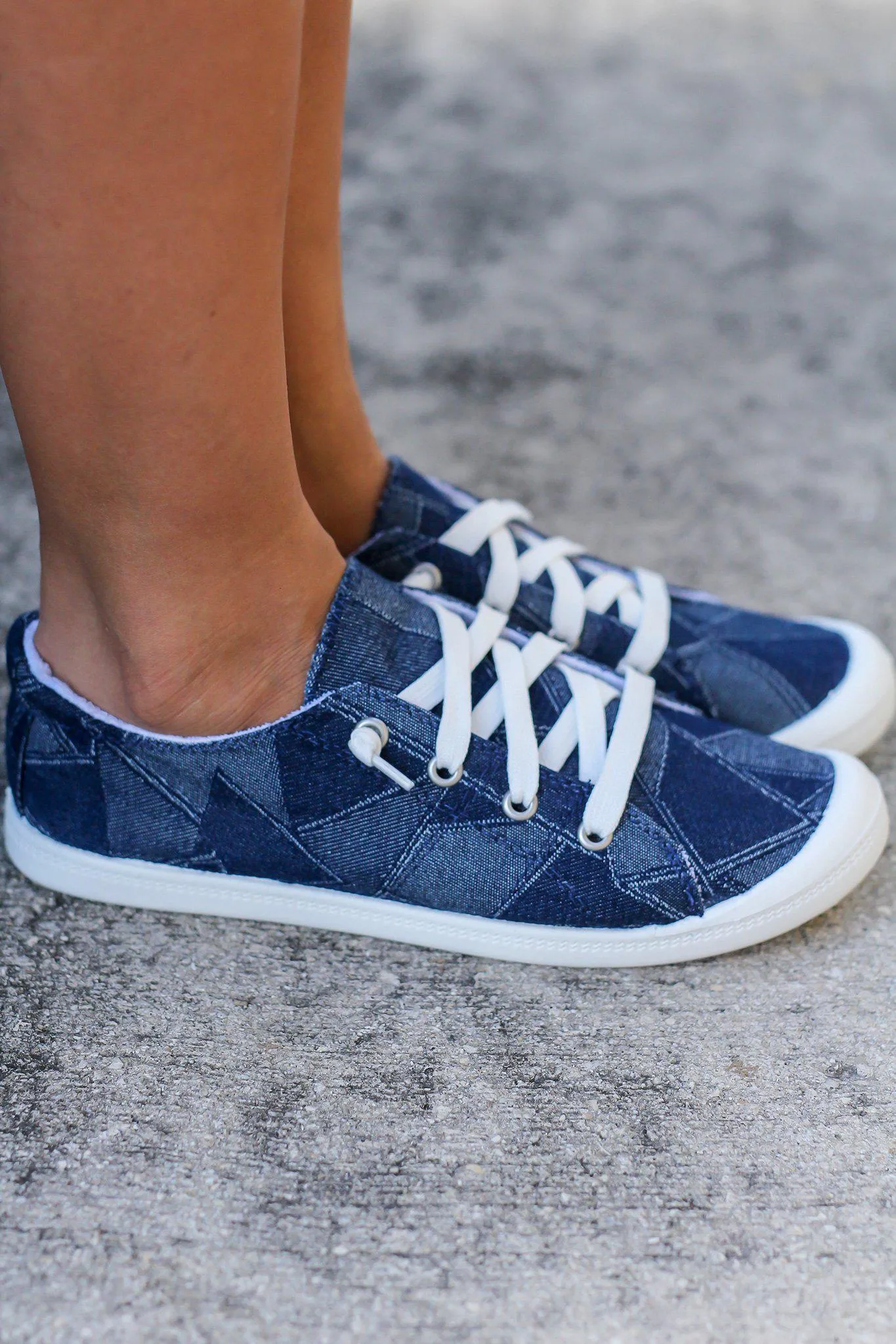 Rhemmy Blue Denim Sneakers