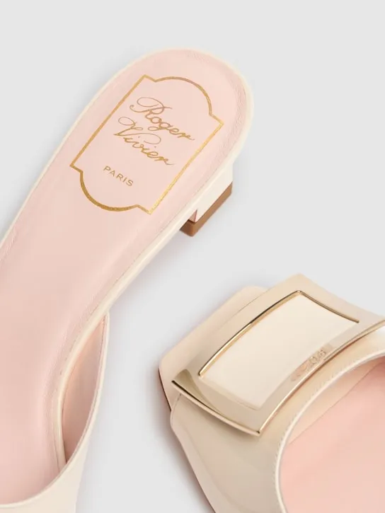 Roger Vivier   45mm Trompette patent leather mules 