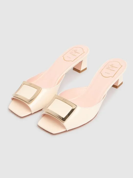 Roger Vivier   45mm Trompette patent leather mules 