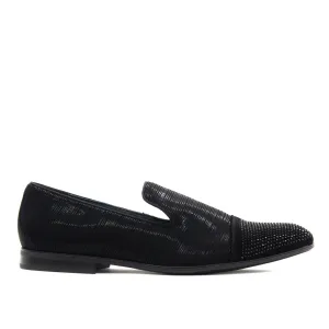 ROMA RIO,CAP TOE-SLIP ON-SHOES-5501-BLACK