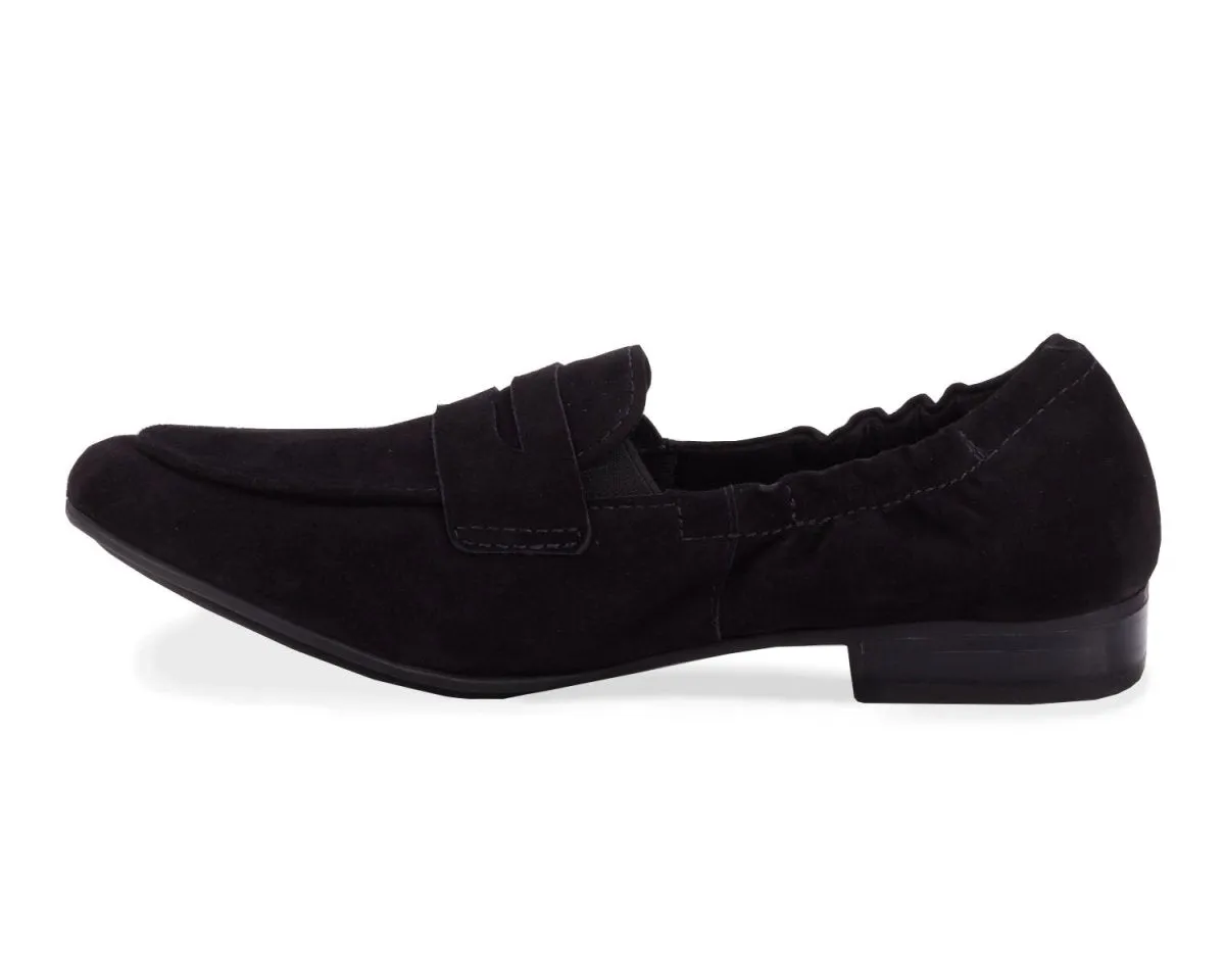 Ros Hommerson Trish Women's Comfort Slip-on Shoes In Black Suede