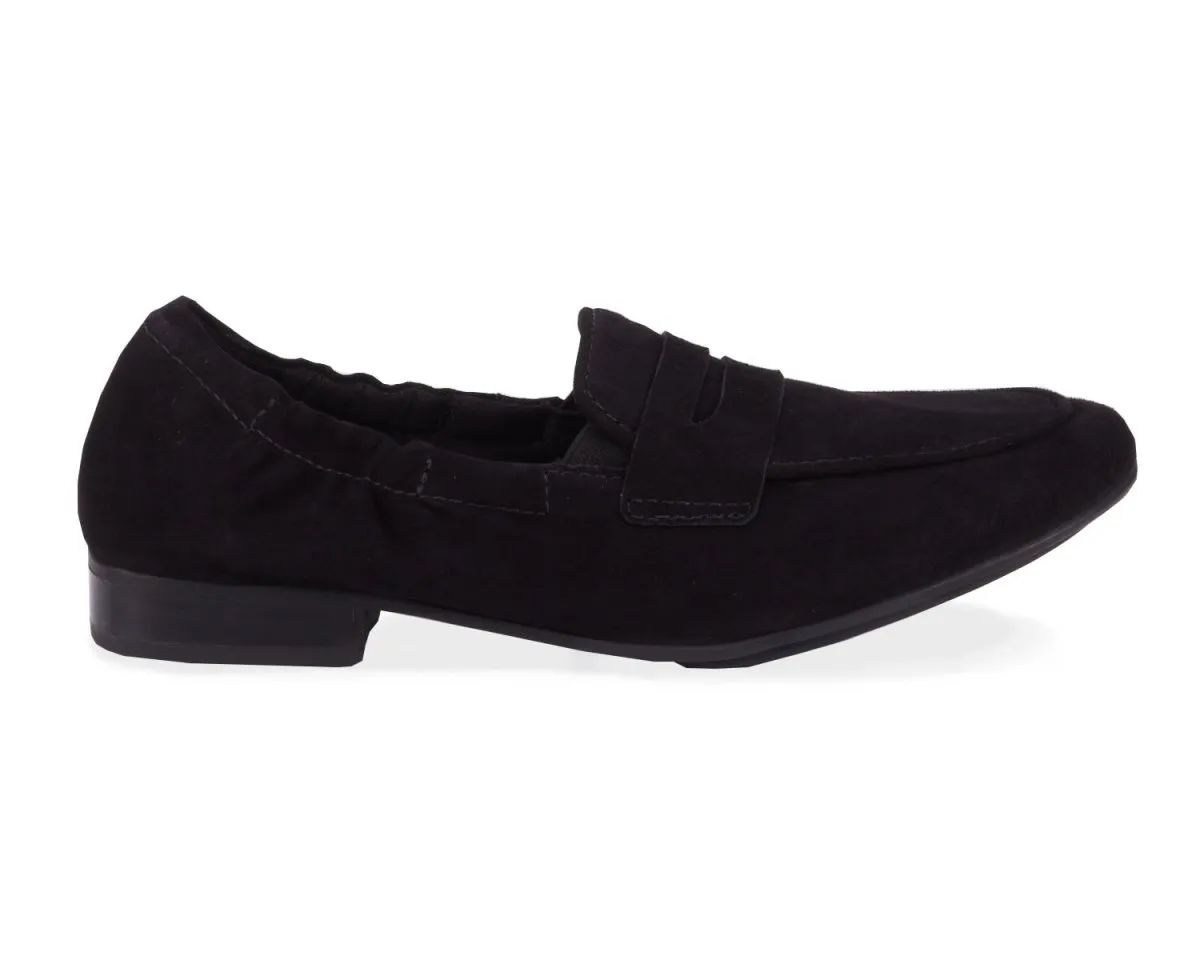 Ros Hommerson Trish Women's Comfort Slip-on Shoes In Black Suede