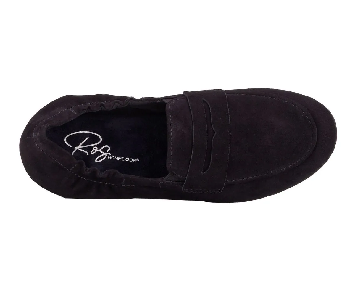 Ros Hommerson Trish Women's Comfort Slip-on Shoes In Black Suede