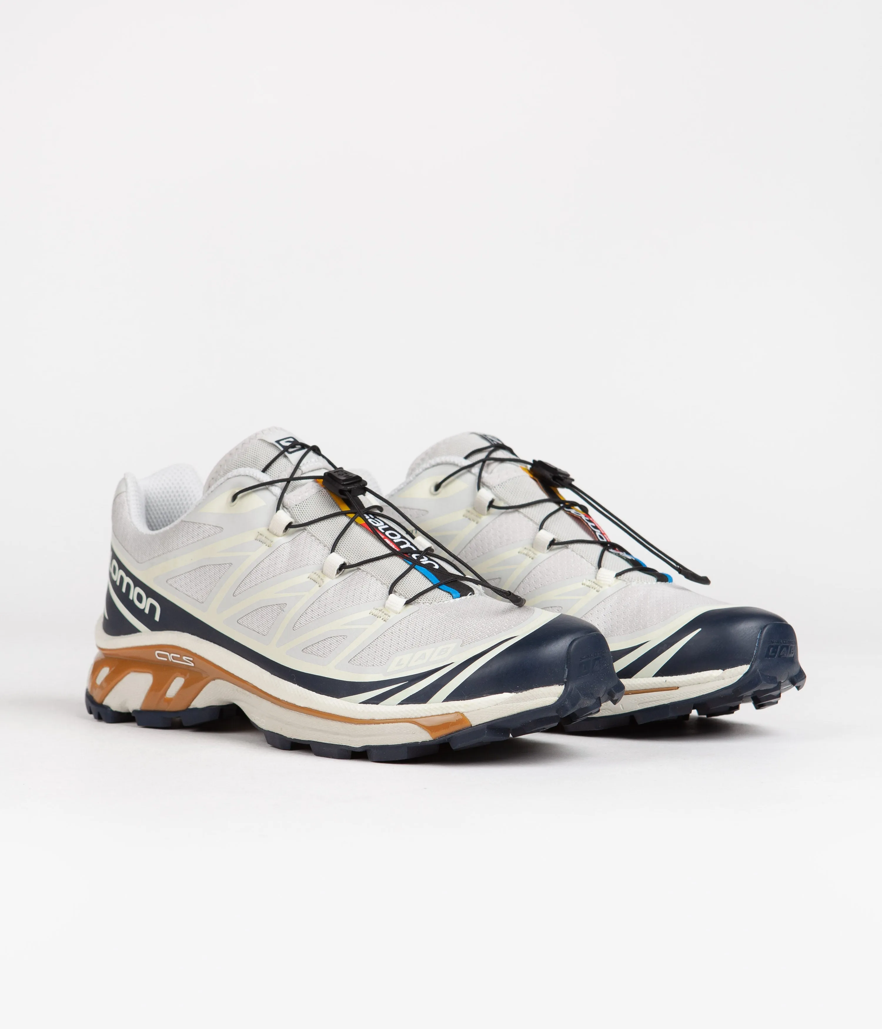 Salomon XT-6 Shoes - Lunar Rock / Dark Sapphire / Rubber