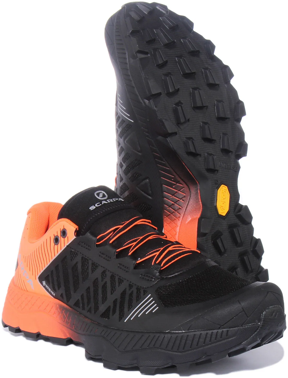 Scarpa Spin Ultra GTX In Black Orange For Men