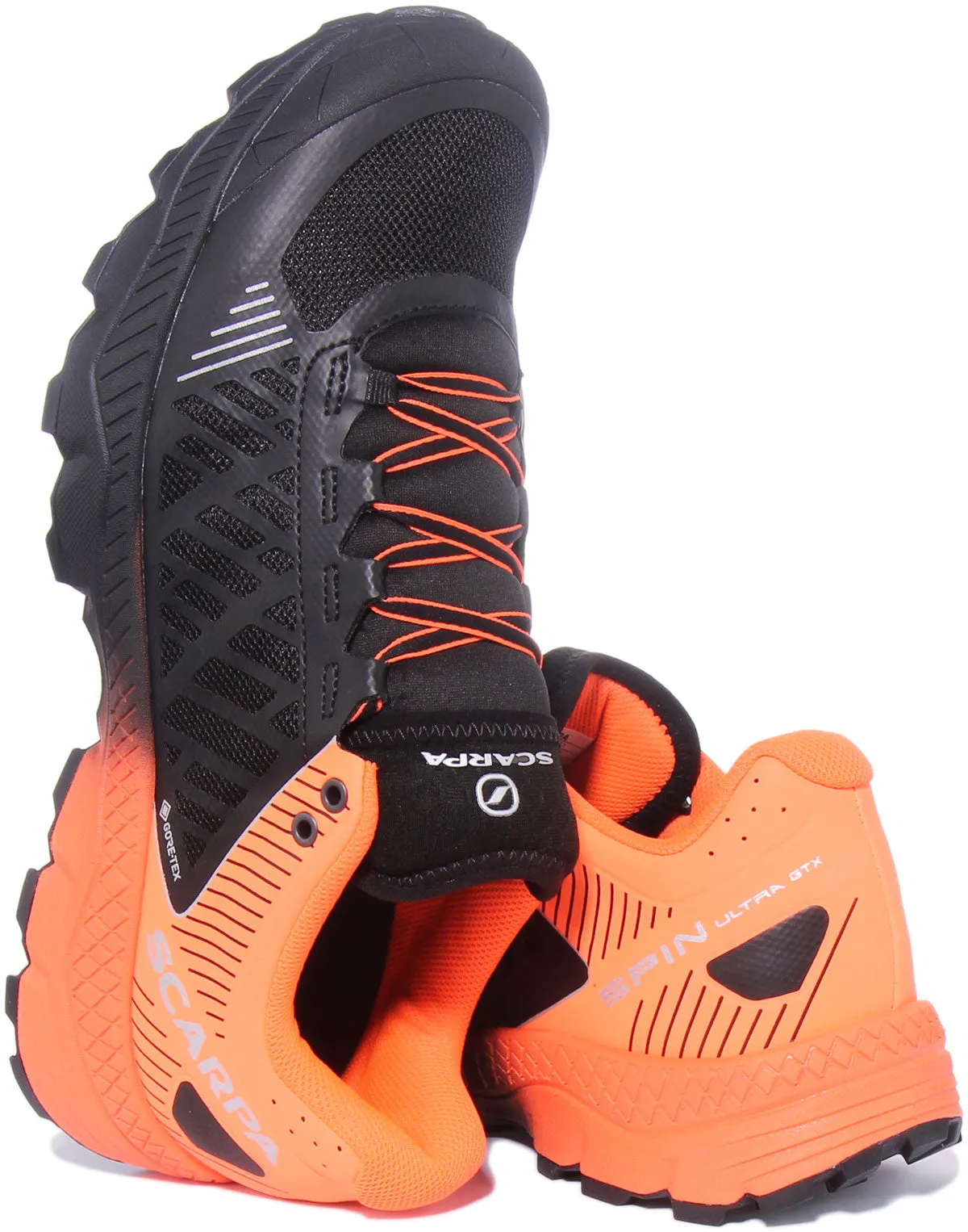 Scarpa Spin Ultra GTX In Black Orange For Men