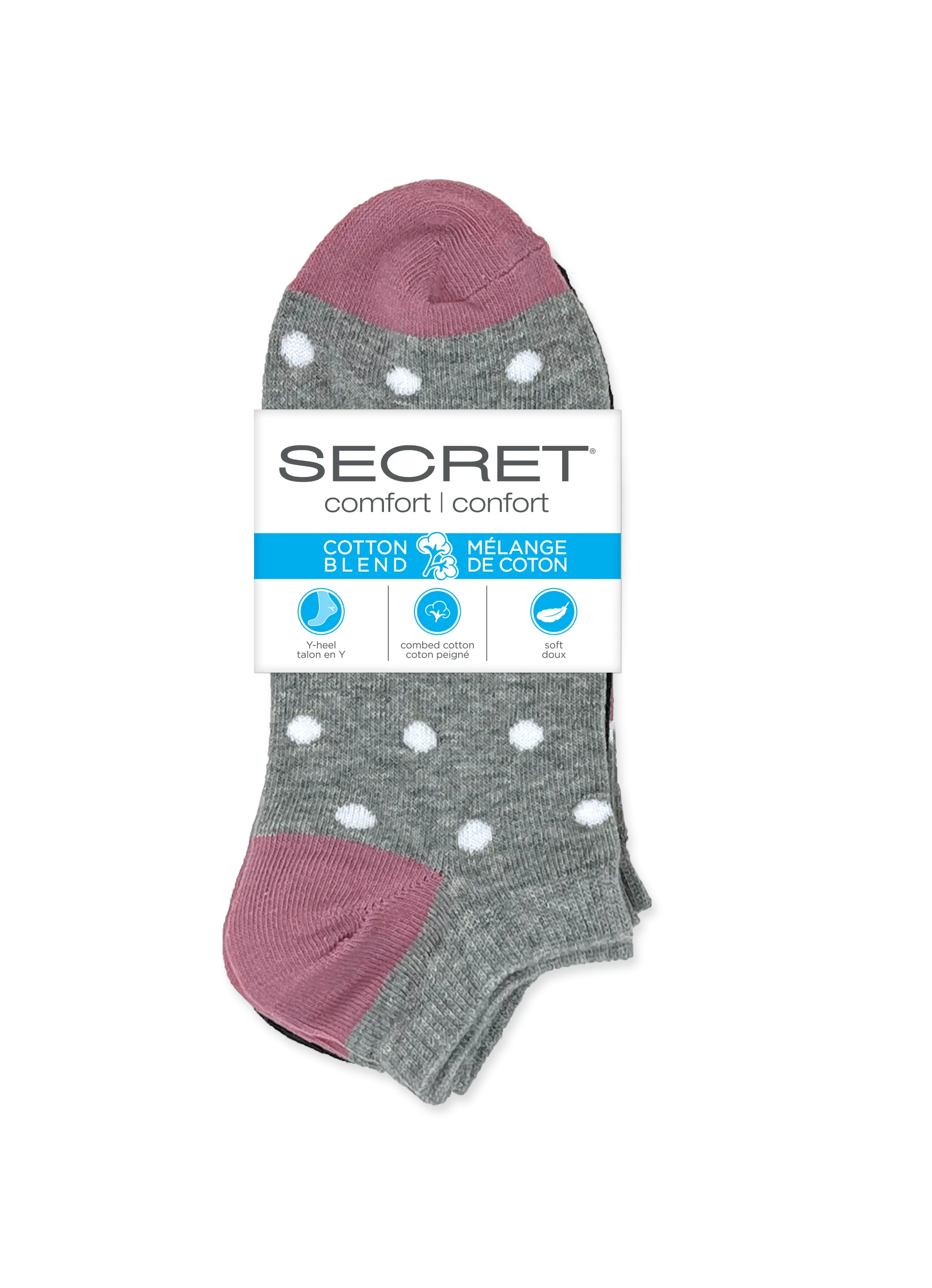 SECRET® Comfort Cotton Fashion Low Cut - 3 Pairs