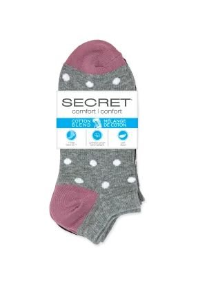 SECRET® Comfort Cotton Fashion Low Cut - 3 Pairs