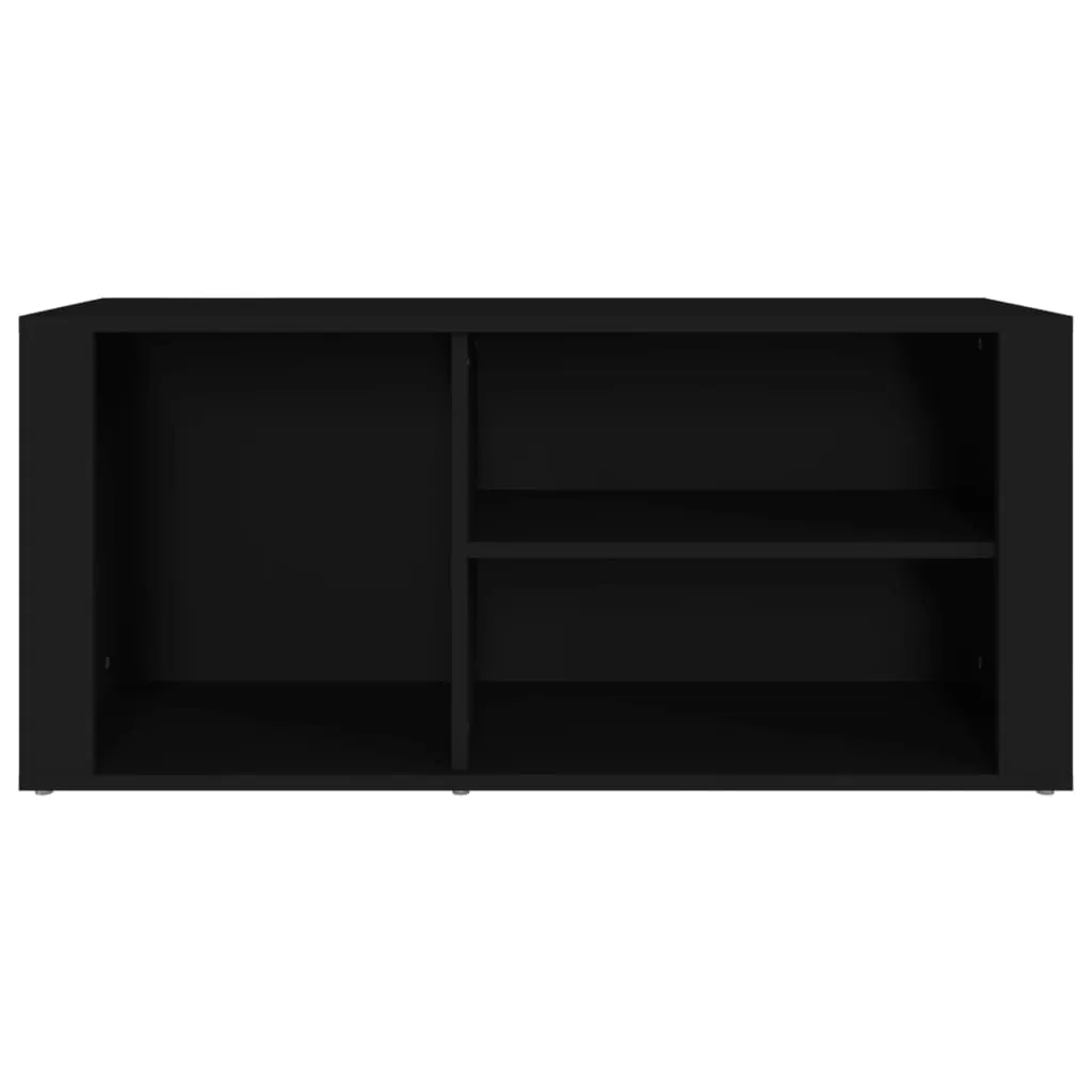 Shoe Cabinet Black 100x35x45 cm Engineered Wood