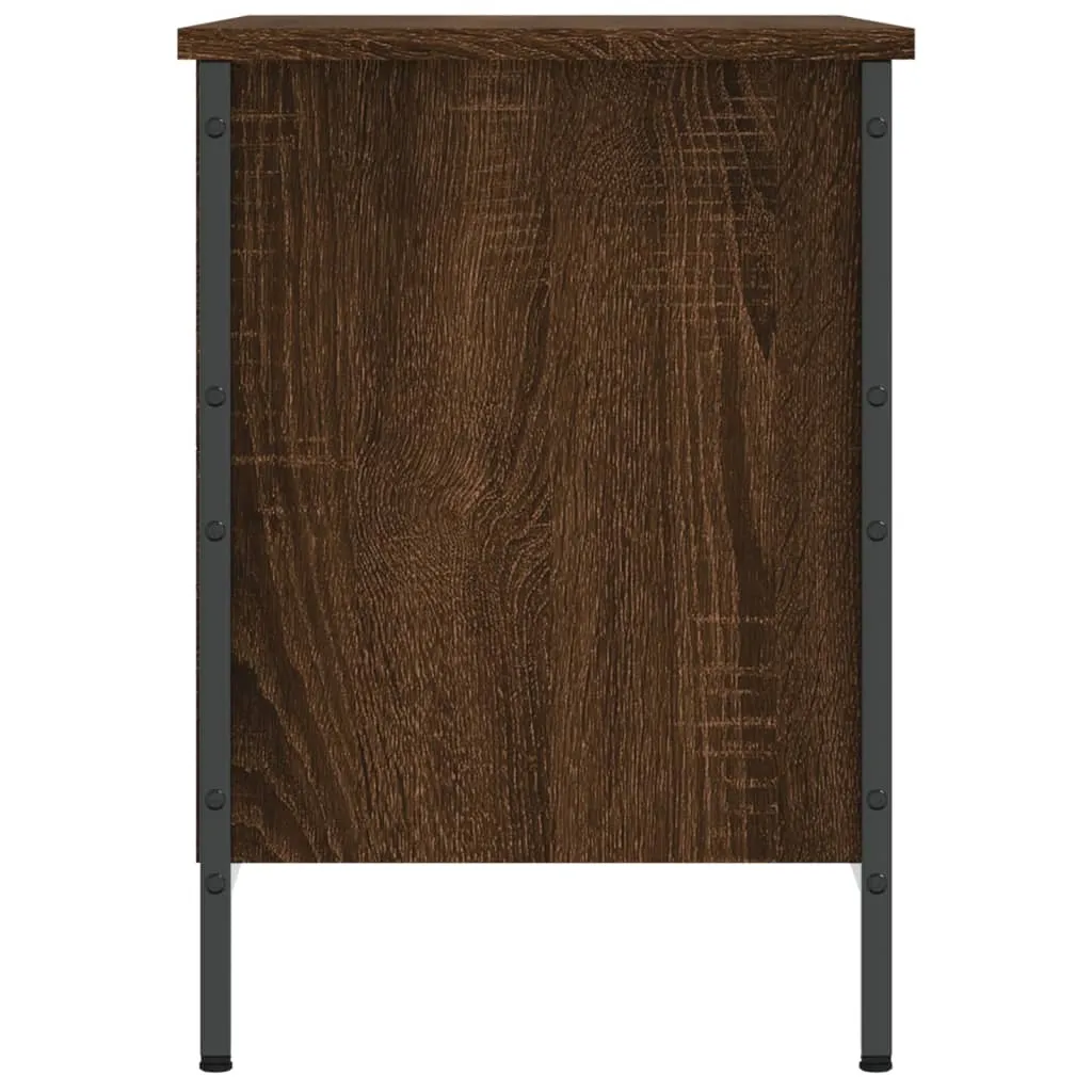 Shoe Cabinet Brown Oak 69x35x50 cm Engineered Wood