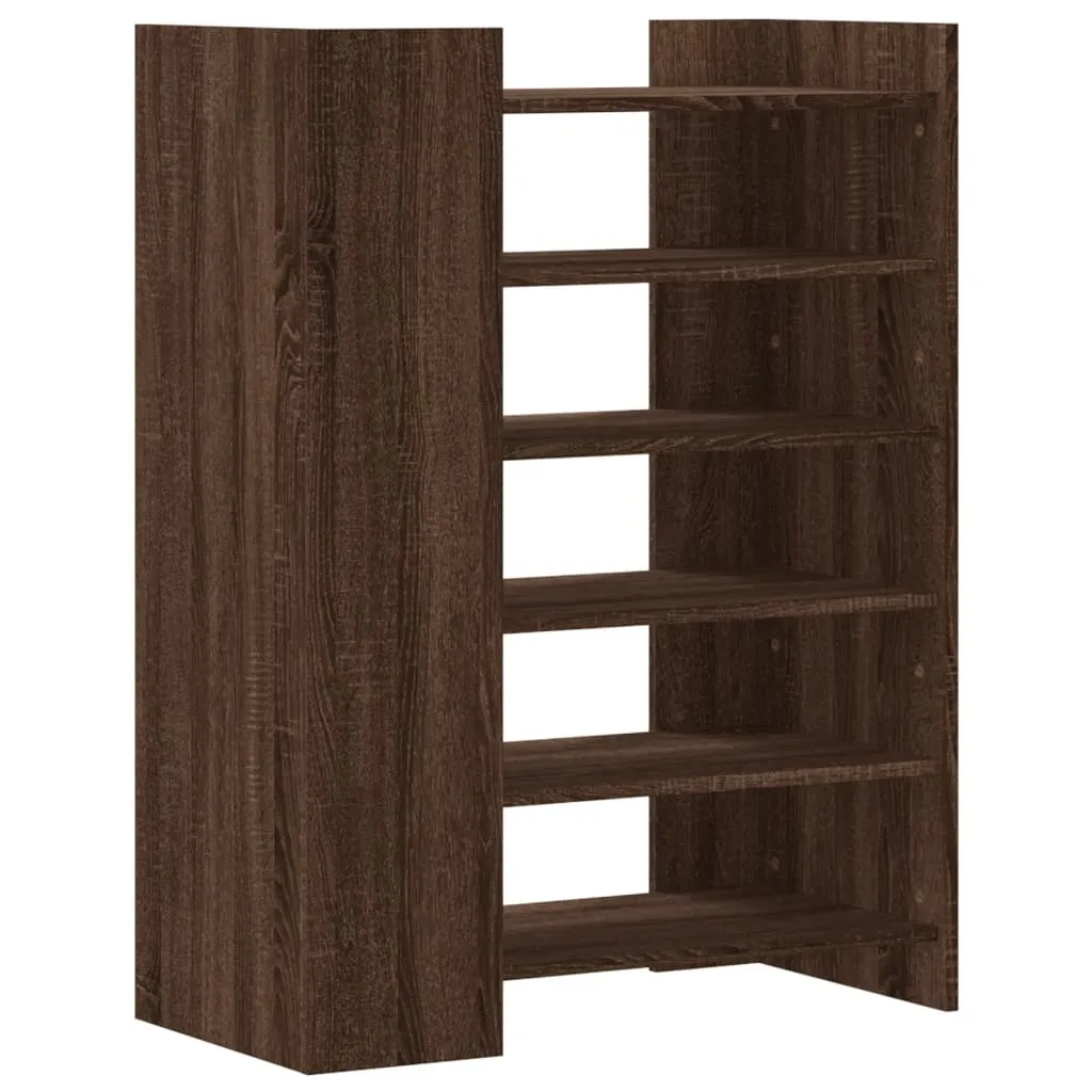 Shoe Cabinet Brown Oak 74.5x37.5x100 cm Engineered Wood