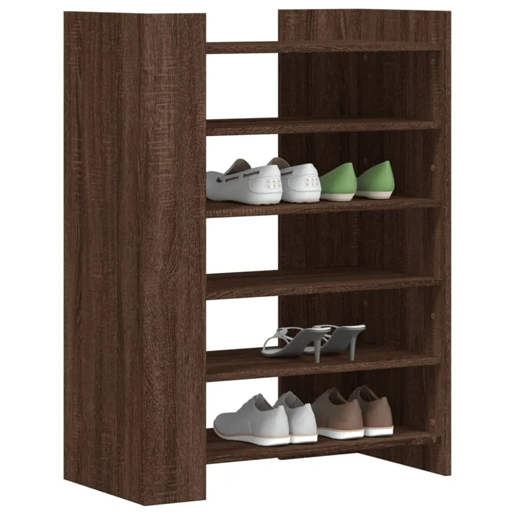 Shoe Cabinet Brown Oak 74.5x37.5x100 cm Engineered Wood