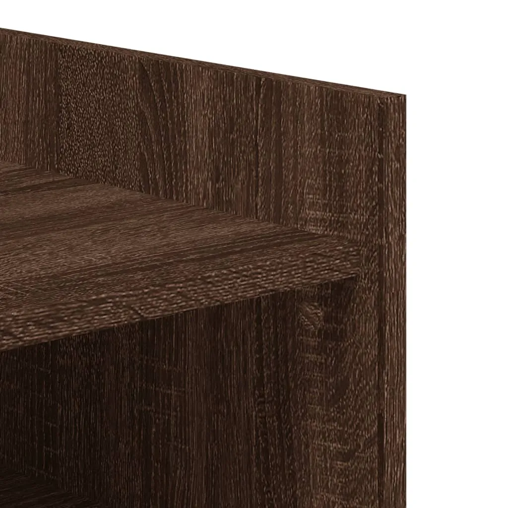 Shoe Cabinet Brown Oak 74.5x37.5x100 cm Engineered Wood