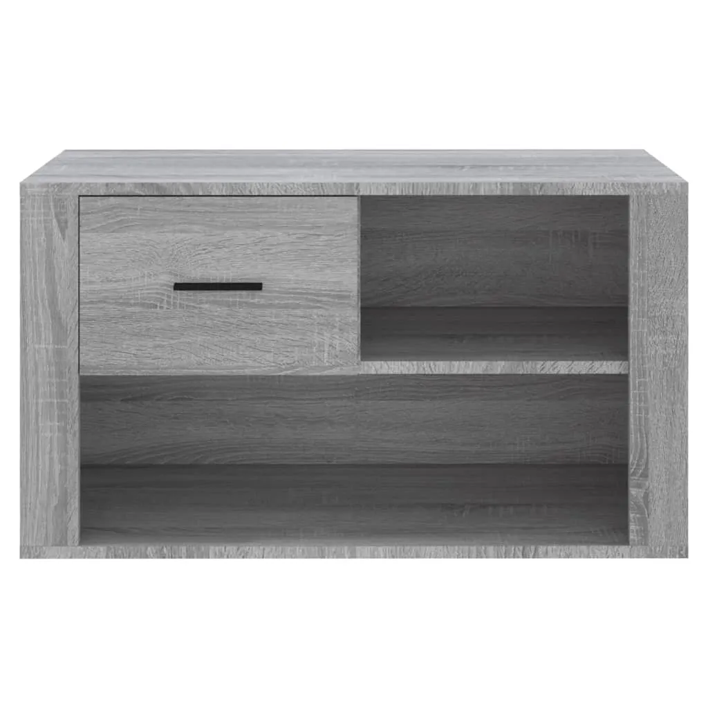 Shoe Cabinet Grey Sonoma 80x35x45 cm Engineered Wood