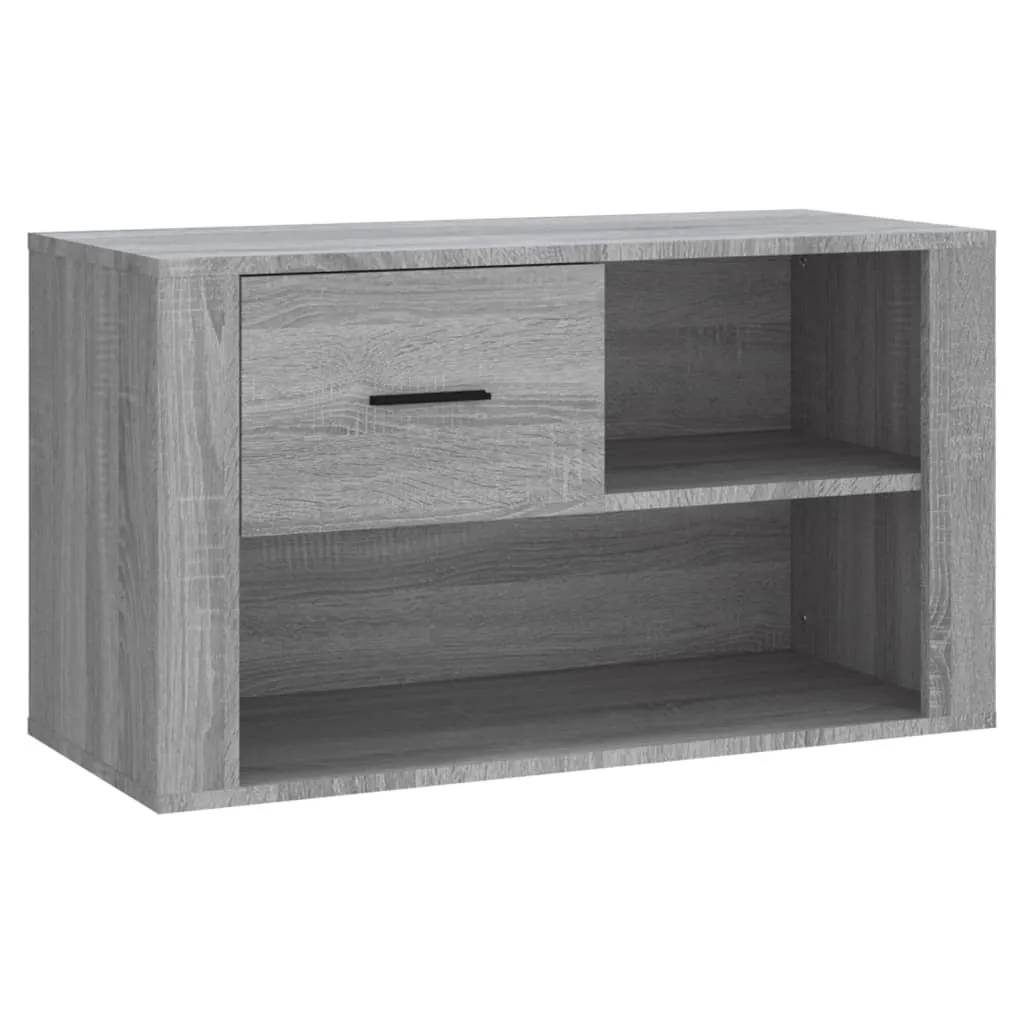 Shoe Cabinet Grey Sonoma 80x35x45 cm Engineered Wood