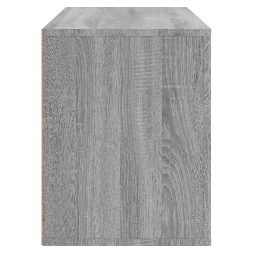 Shoe Cabinet Grey Sonoma 80x35x45 cm Engineered Wood