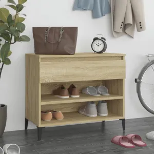 Shoe Cabinet Sonoma Oak 70x36x60 cm Engineered Wood