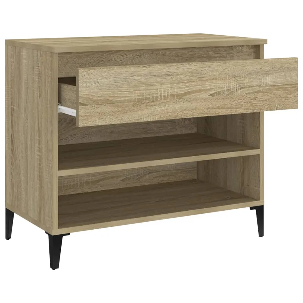 Shoe Cabinet Sonoma Oak 70x36x60 cm Engineered Wood