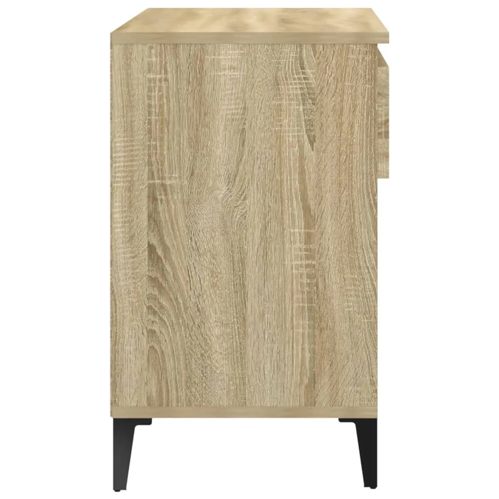 Shoe Cabinet Sonoma Oak 70x36x60 cm Engineered Wood