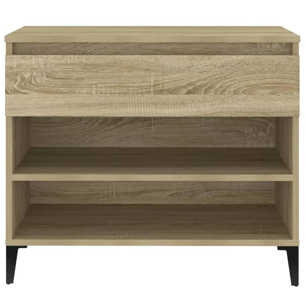 Shoe Cabinet Sonoma Oak 70x36x60 cm Engineered Wood