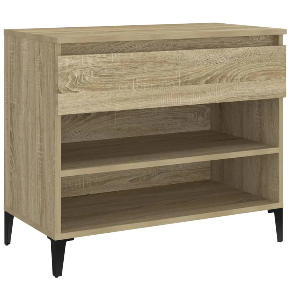 Shoe Cabinet Sonoma Oak 70x36x60 cm Engineered Wood