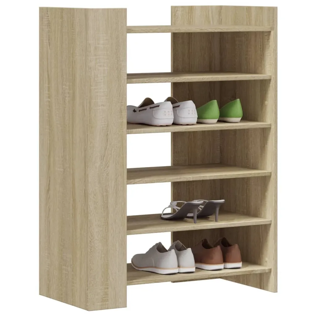 Shoe Cabinet Sonoma Oak 74.5x37.5x100 cm Engineered Wood