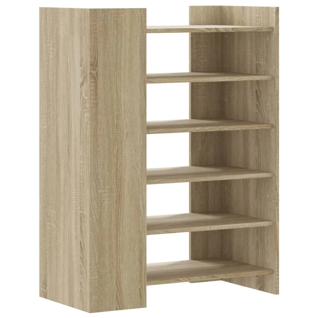 Shoe Cabinet Sonoma Oak 74.5x37.5x100 cm Engineered Wood