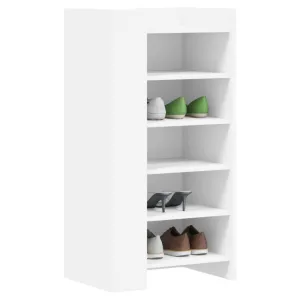 Shoe Cabinet White 52x37.5x100 cm Engineered Wood