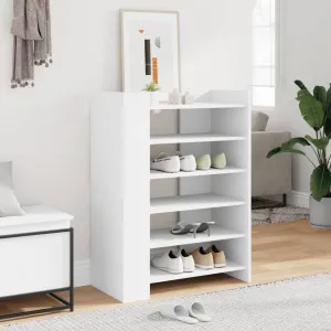 Shoe Cabinet White 74.5x37.5x100 cm Engineered Wood