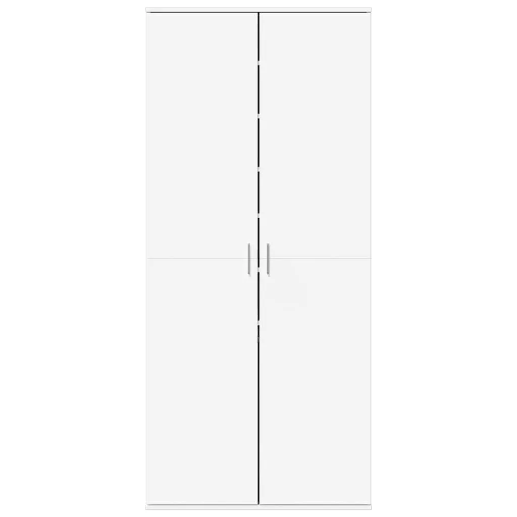 Shoe Cabinet White 80x39x178 cm Engineered Wood