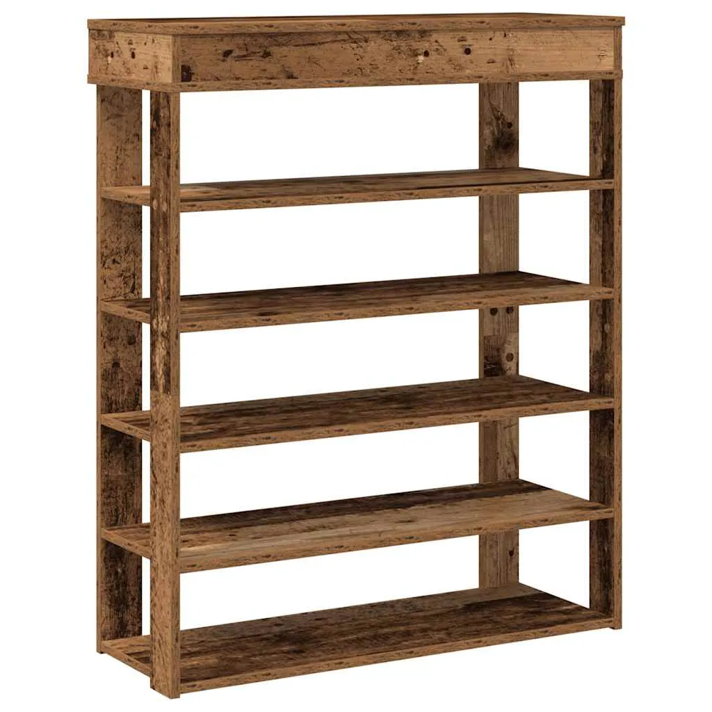 Shoe Rack Old Wood 80x30x98 cm Engineered Wood