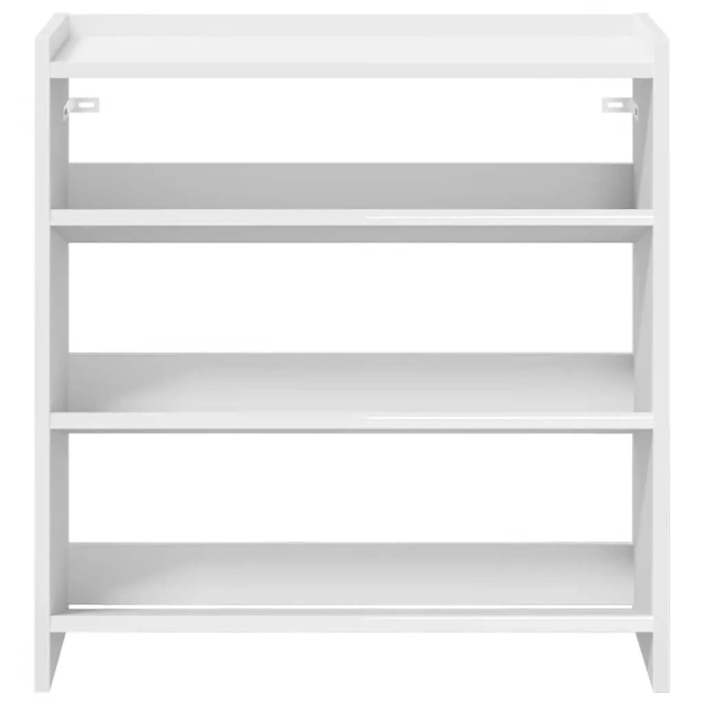 Shoe Rack White 60x25x62 cm Engineered Wood