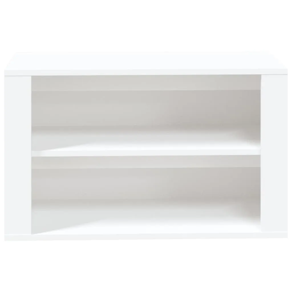 Shoe Rack White 75x35x45 cm Engineered Wood