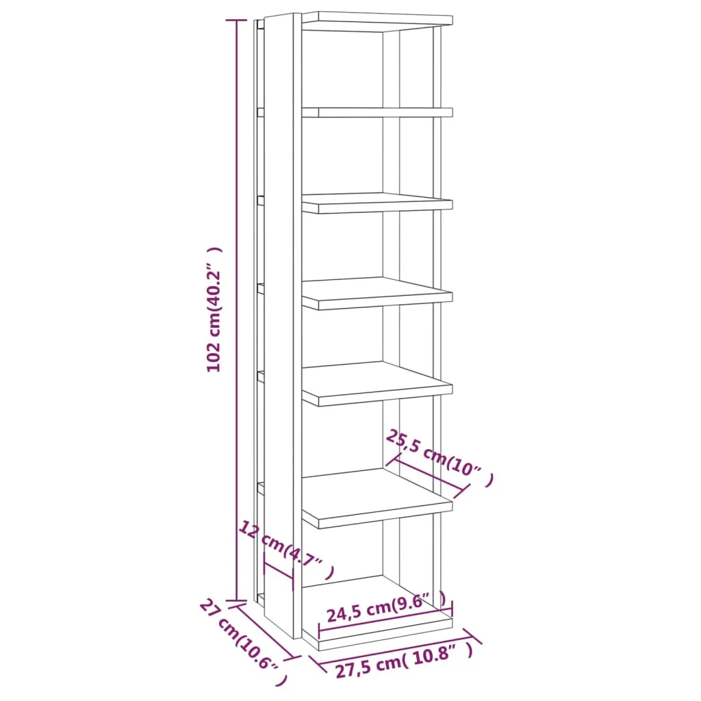 Shoe Racks 2 pcs Smoked Oak 27.5x27x102 cm Engineered Wood